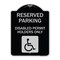 Signmission Reserved Parking Disabled Permit Holders Heavy-Gauge Aluminum Sign, 24" x 18", BS-1824-23152 A-DES-BS-1824-23152 - alternate 1